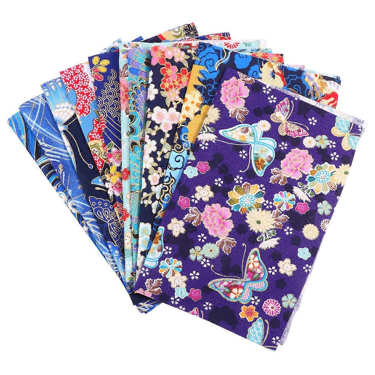 DIY Cloth Sheet Printing Patchwork Cloth for Craft Making 10Pcs Assorted