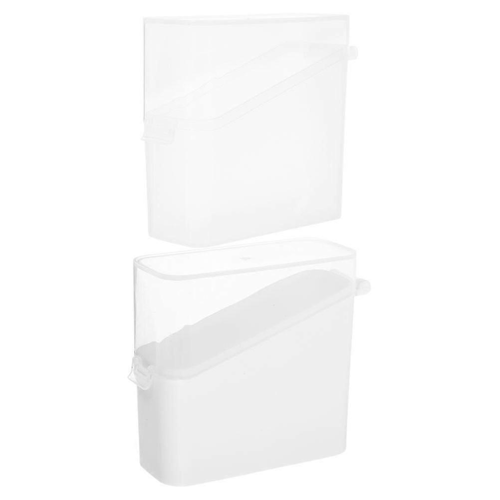 Slice Cheese Container Cheese Slice Holder for Home Use 2Pcs Assorted Color