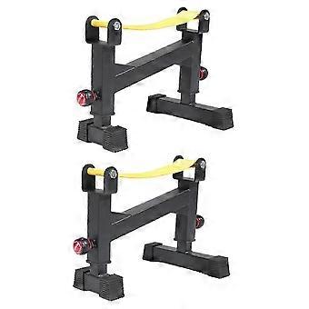 2-Pack Deadlift Sling Racks for Easy Barbell Loading - Compatible with Deadlift Jack and Stand - Heavy-Duty Black Strap