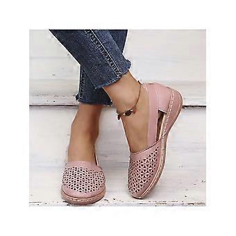 Women Flat Shoes Slip on Round Toe Breathable Wide Width Comfy Loafer Shoes Size 9
