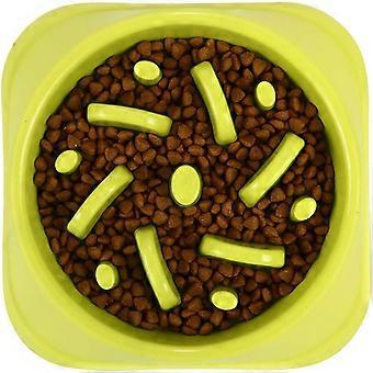 Basic Näpfe Anti-Blähungen Slow Feeding Napf für kleine mittelgroße Hunde und Katzen Anti Fratton Bowl Interactive Bowl (Grün)