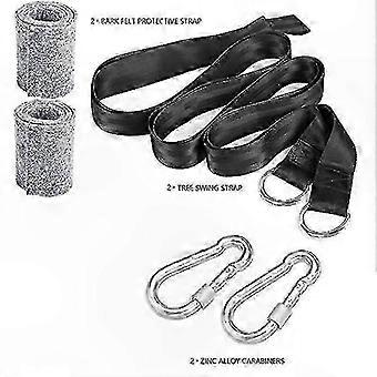 Heavy-duty suspension straps suitable for tree swings and hammocks, durable and easy to install.