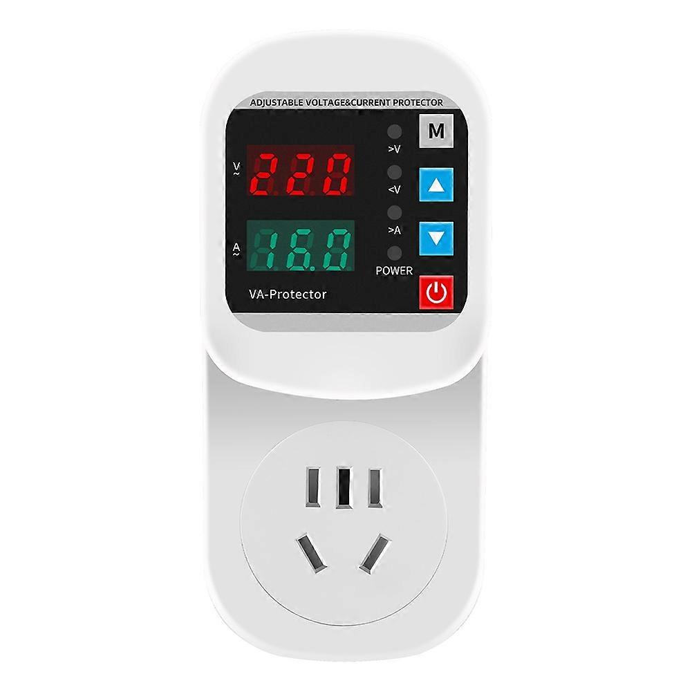 Surge Protector Socket with Adjustable Voltage Control, EU Plug, AC 220V
