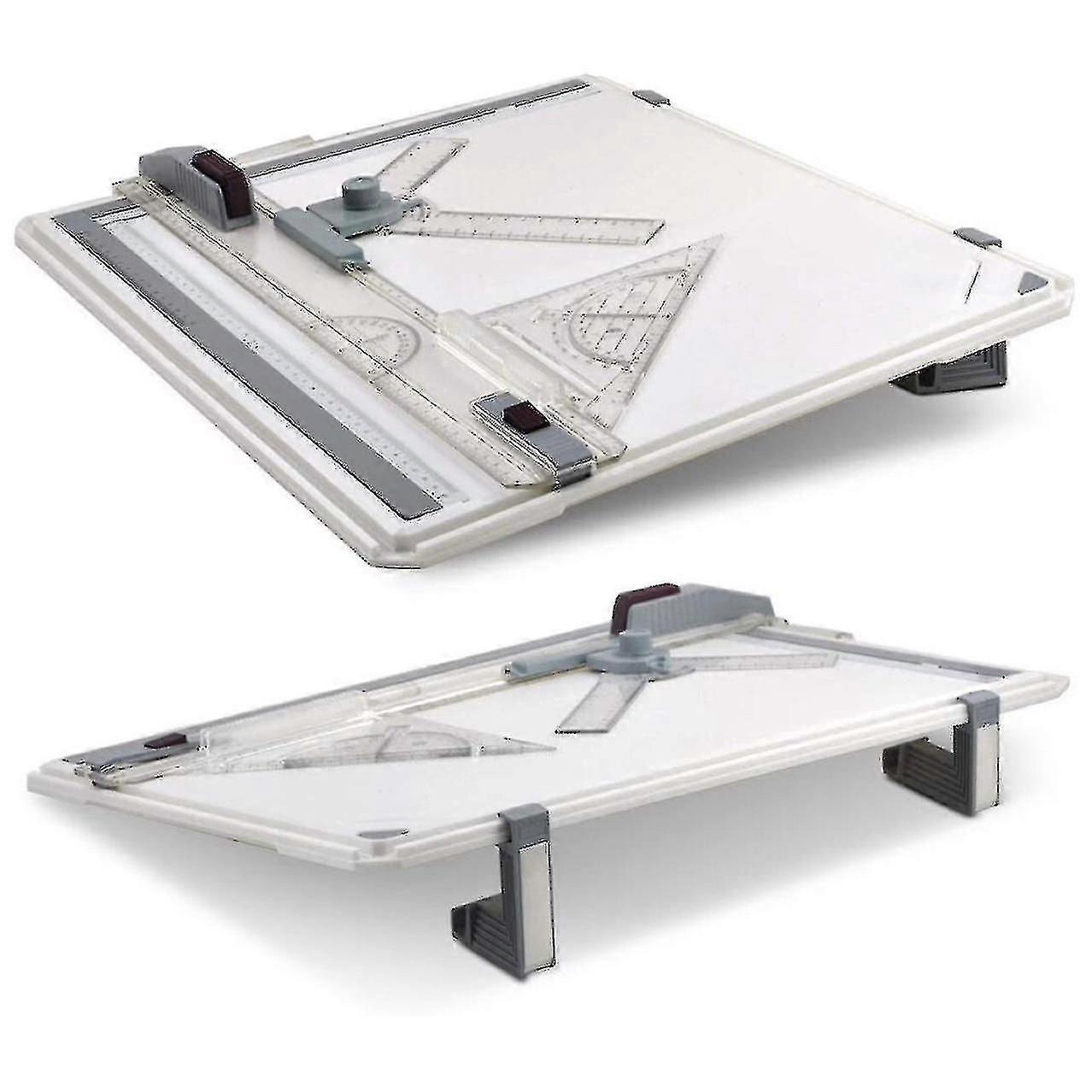 A3 Drawing Board Set, Technical Drafting Table Metric System 51*37 Cm, Multi-function Drawing Board Tool With Parallel Motion Accessories, Adjustable
