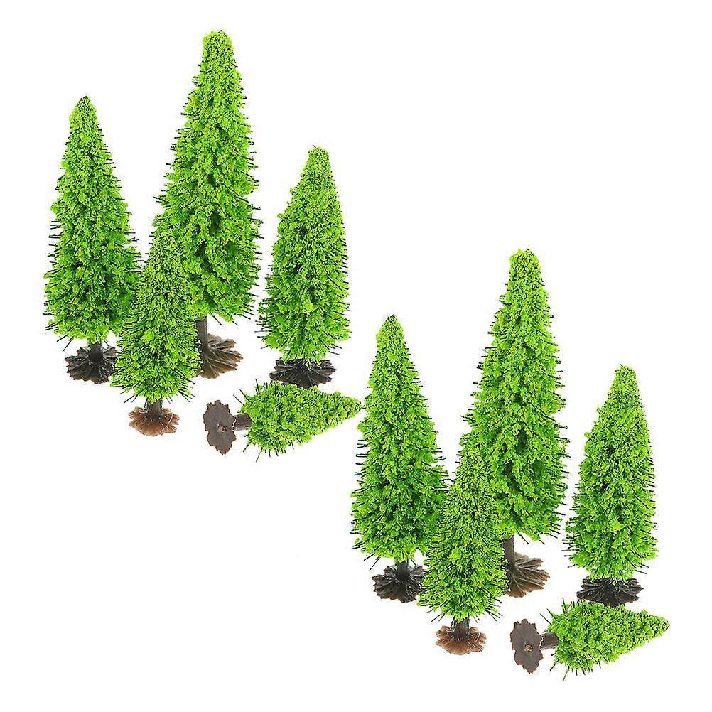 Plastic Mini Model Trees for Landscape Decor with 40Pcs Mixed Trees