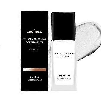Color Changing SPF20 Foundation Hydrating Waterproof All Skin Types Women Daily Makeup
