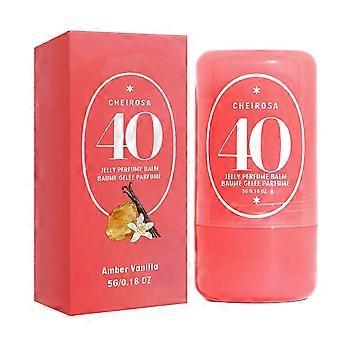 Solid Perfume Paste Amber Vanilla, Portable Fragrance for Pulse Points, Long-Lasting Scent, Vitamin E Infused, Unisex