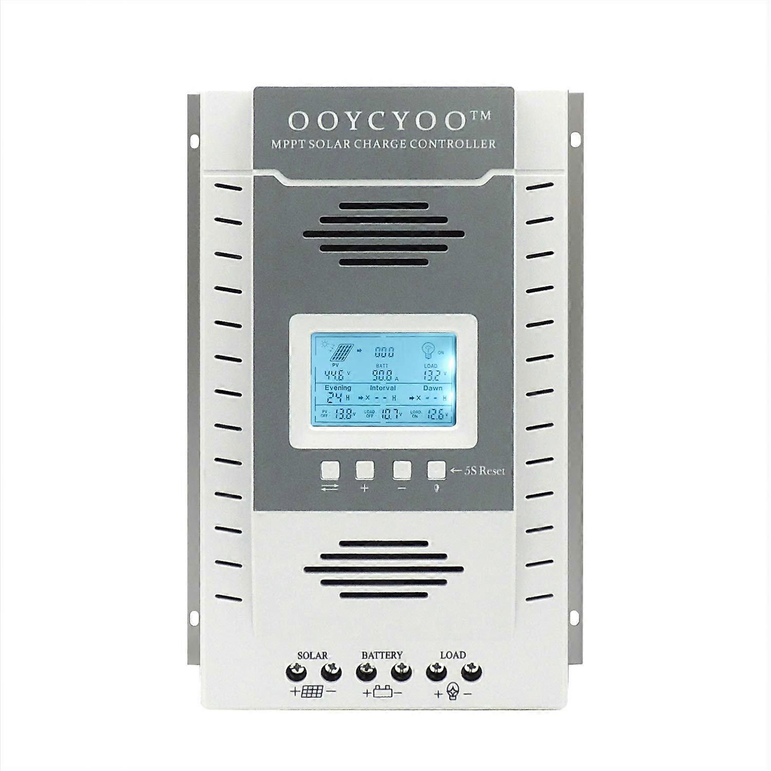 100A MPPT Solar Charge Controller 12V 24V Auto Detect  Efficiency LCD Display 100V Max