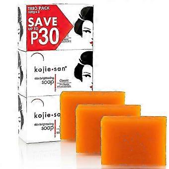 Jabón Iluminador de la Piel Kojie San - Clásico 100g x 3, Paquete Triple JP -4195033114001