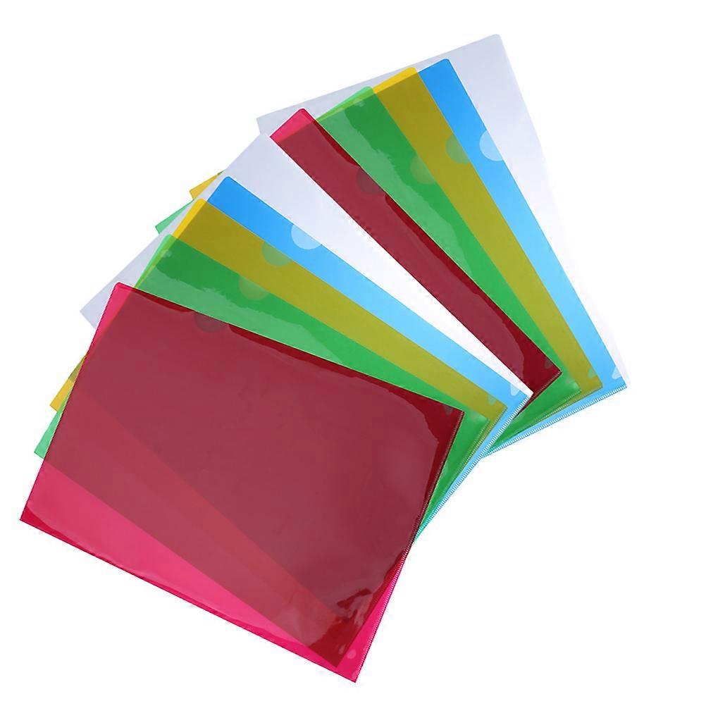 L-Shaped Folder Clipboard for Organizing Files 40Pcs Plastic Transparent Assorted