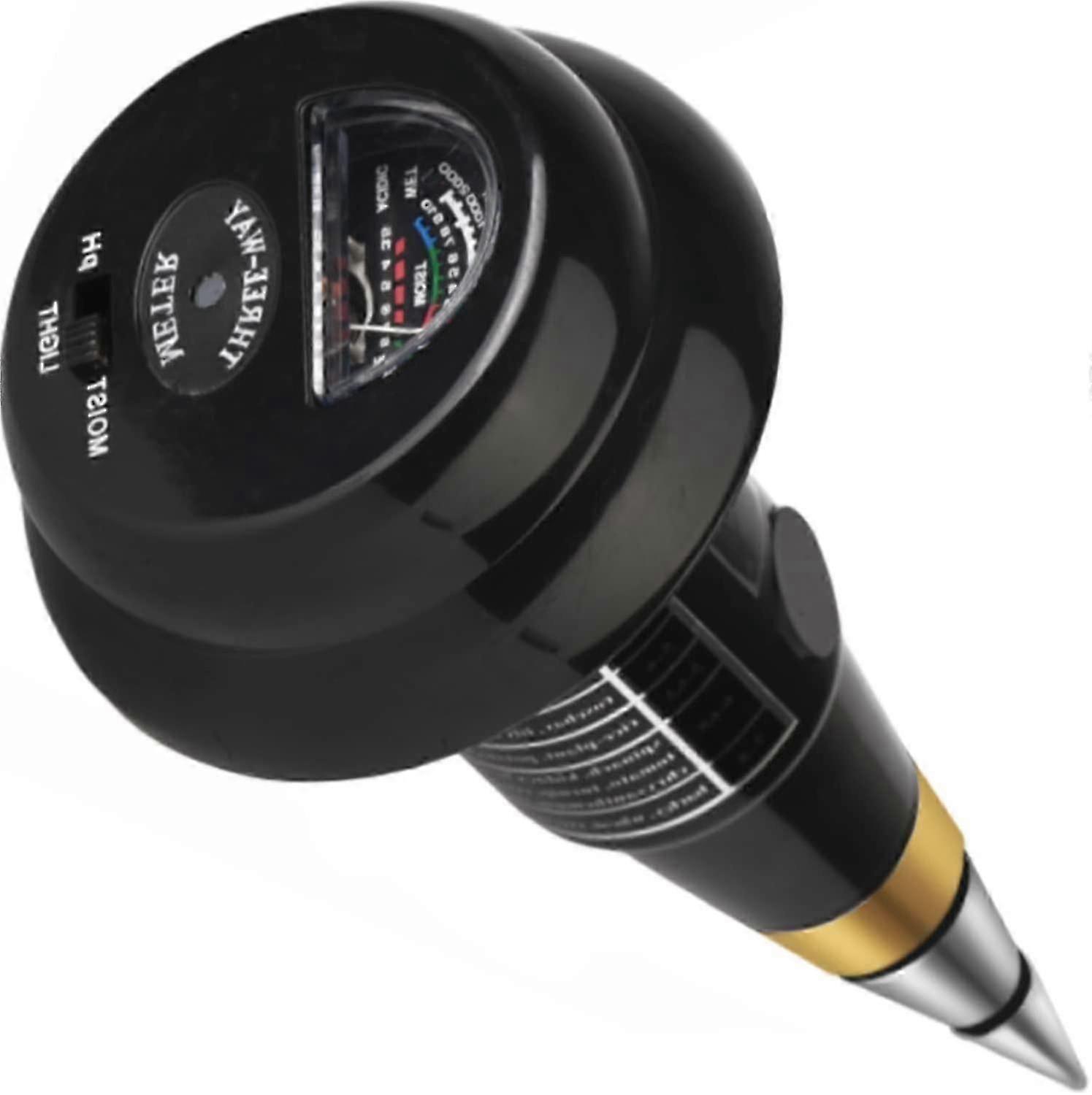 3-in-1 Soil Moisture Meter Conical Ph Taster