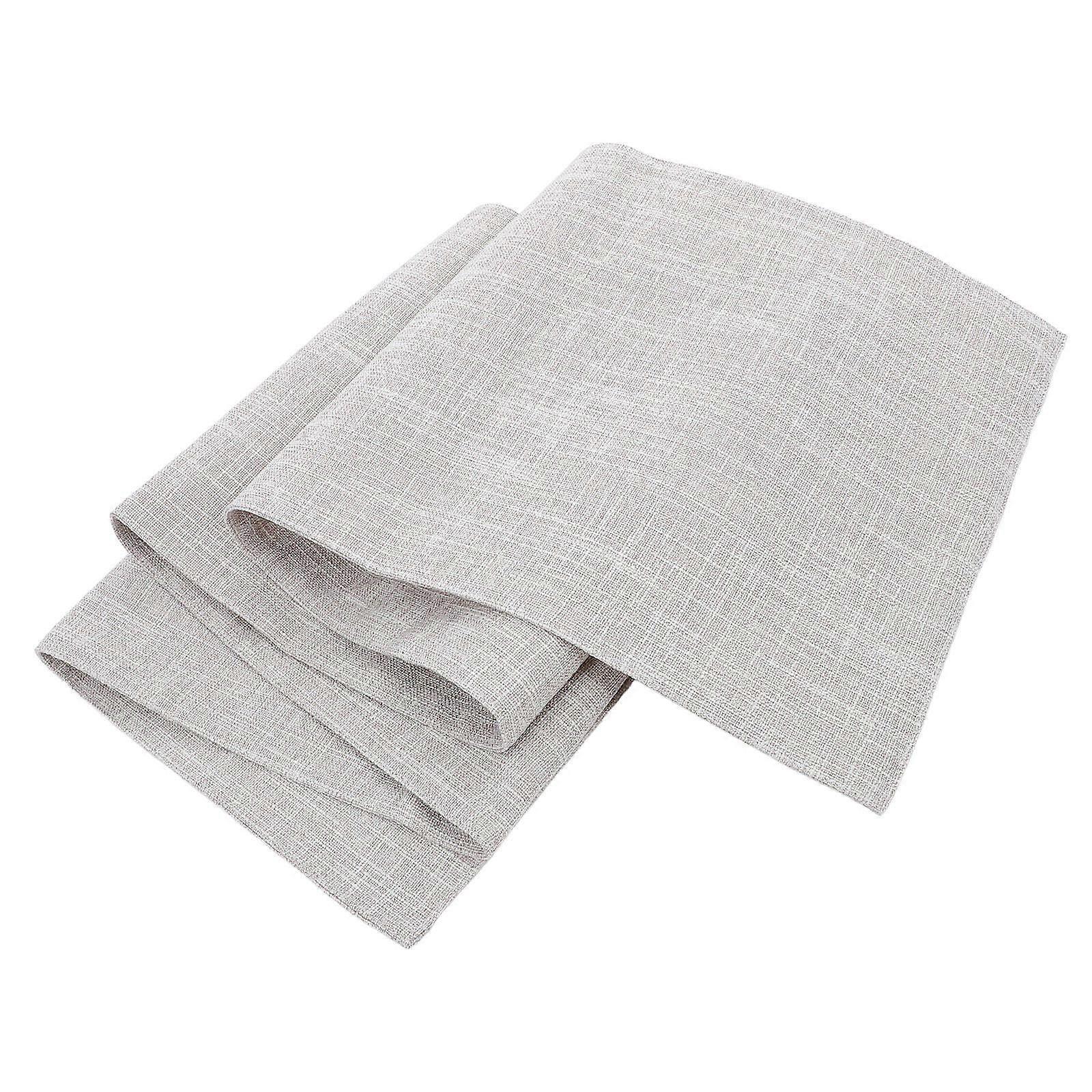 Home Use Rustic Table Runner Beige Decorative Tablecloth 3Pcs