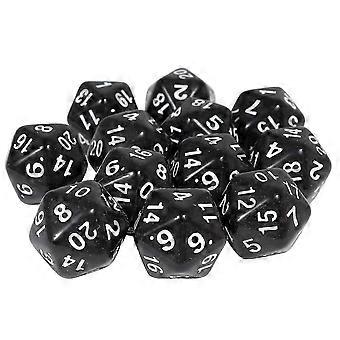 Polyhedra Dice-set Of 12 Math Manipulative 20 Sides Dice,teach Early Numeracy,math Games Dice compatible with K