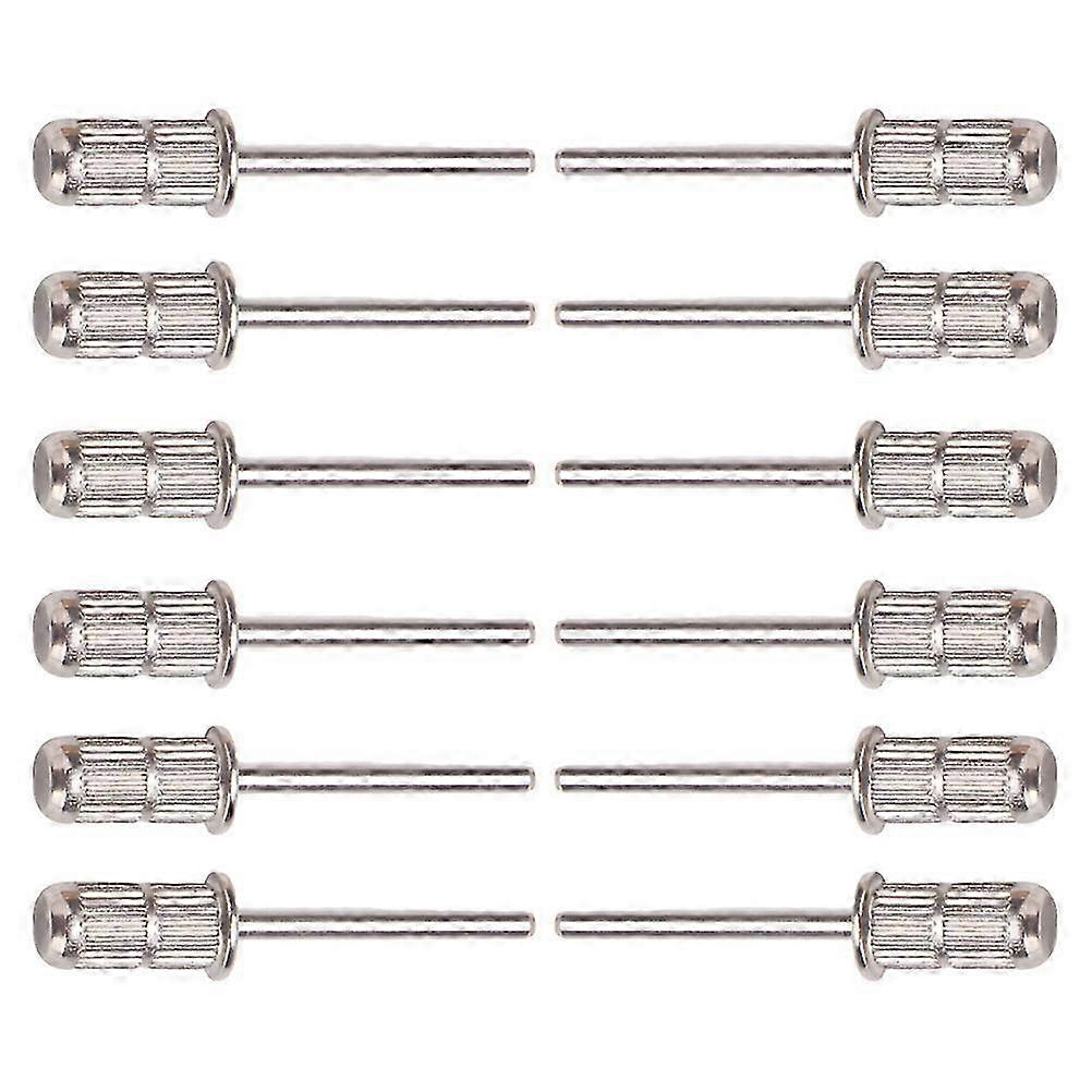 Drill Bit Nails Nail Drill Bit Practical Professional Manicurists Silver 12Pcs