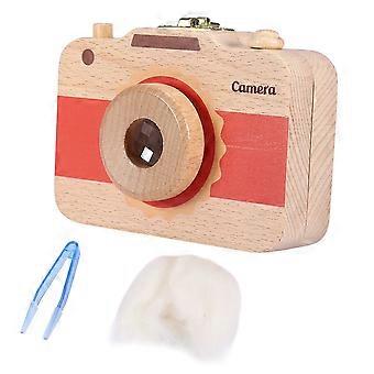 Wooden Baby Camera For Toddlers, Early-Learning Toy With Light And Sound Effects And Durability For Safe And Non-Toxic Play
