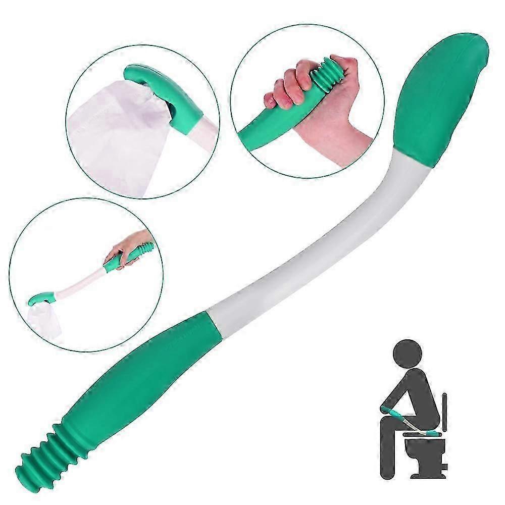 Bottom cleaning aid for elderly with long handle helper