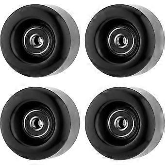 Lot de 4 roues de roller quad, 58 mm x 32 mm, en polyuréthane 82A, avec roulements ABEC-9 608RS intégrés, kit de remplacement pour roller quad à double rangée.