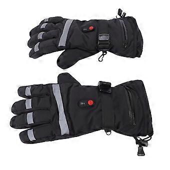 Beheizbare Handschuhe für Damen und Herren, 3 Heizstufen, reflektierend, wasserdicht, Touchscreen-Heizhandschuhe, ideal zum Skifahren und Motorradfahren