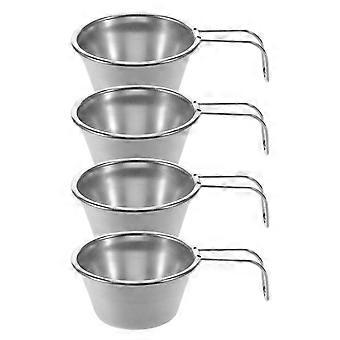 Compact Mini Stainless Steel Water Cups for Outdoor Drinking 4Pcs