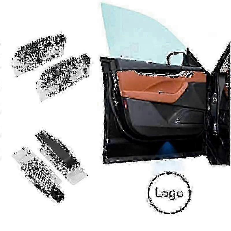 2PCS LED Door Light Projector Compatible with Dodge Challenger SRT