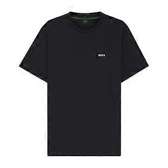 Boss Herren T-Shirt mit Kontrastlogo