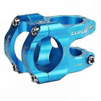 CNC Short Design Handlebar Stem | 35mm Rise, 31.8mm Clamp Diameter, Blue for Mountain Bikes | 8700521929348