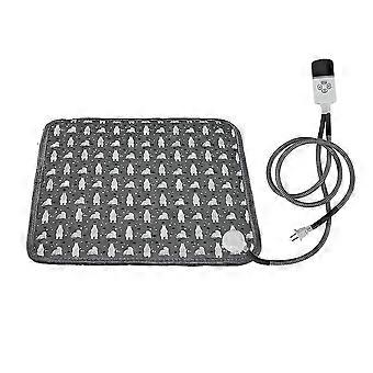 Almofada de aquecimento elétrica ajustável para cães, cama aquecedora à prova d'água para animais de estimação com temporizador, cobertor elétrico para animais de estimação
