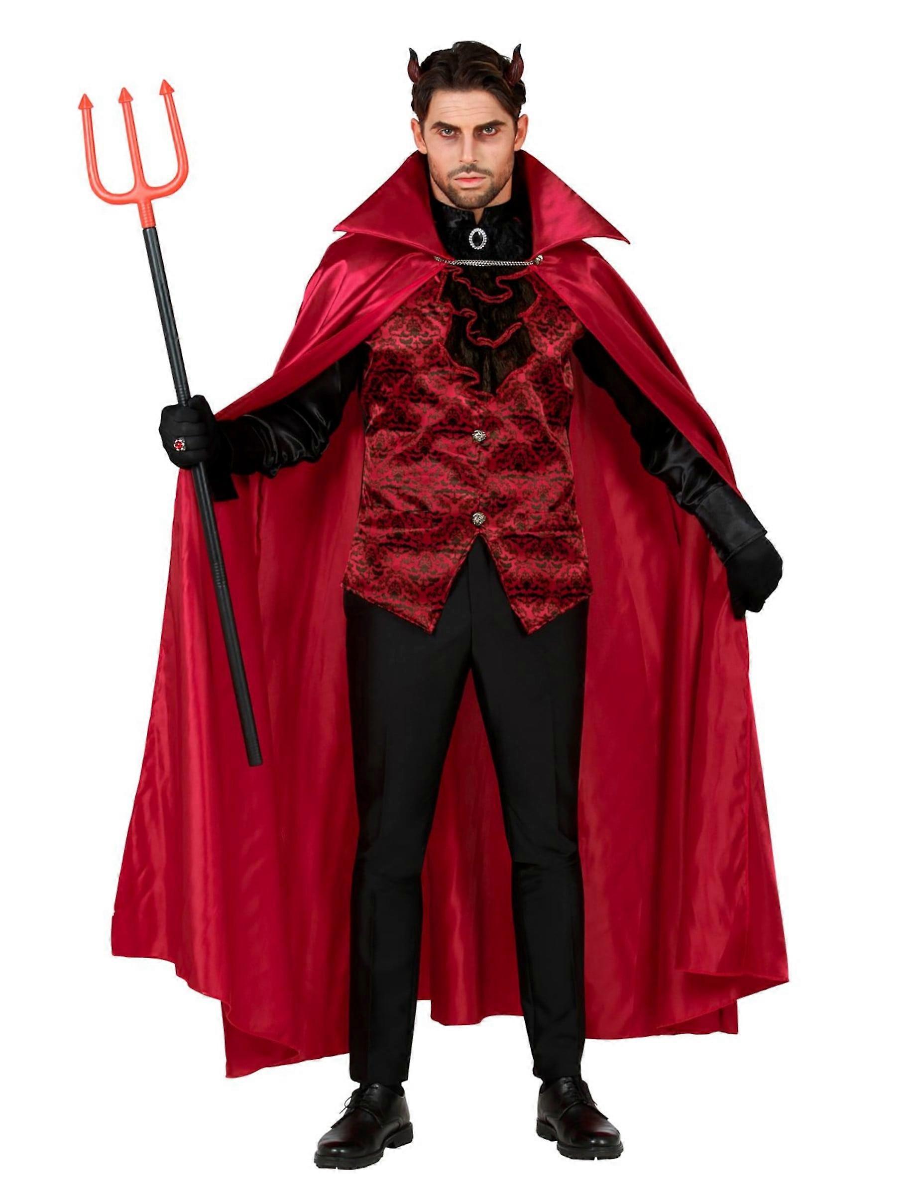 Red evil count costume for men