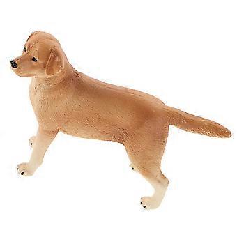 Pet Dog Toy Plastic Labrador Figurines for Playing Use