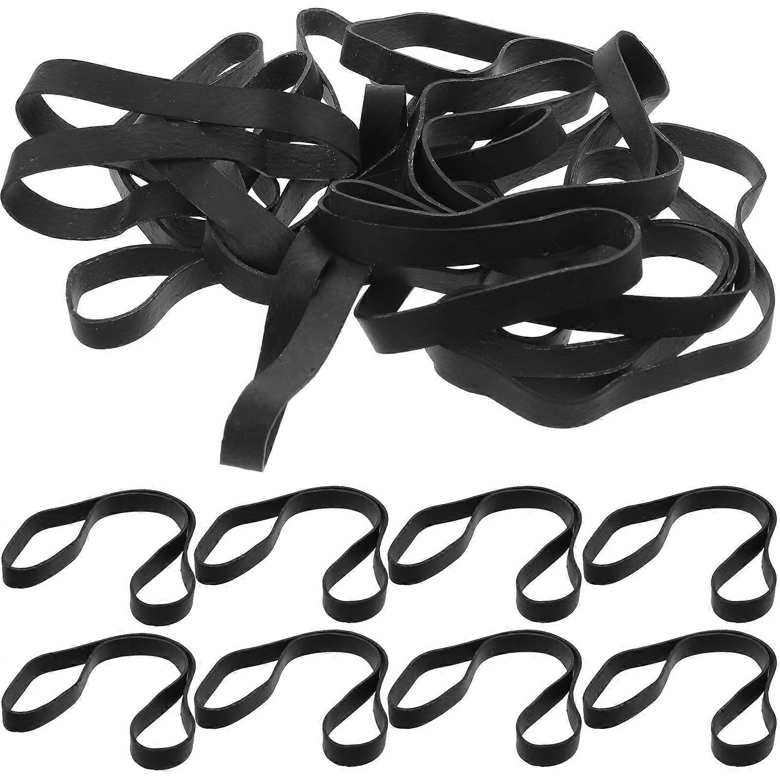 Multi-Function Black Rubber Band Tie Binding Belt for Home 1Set