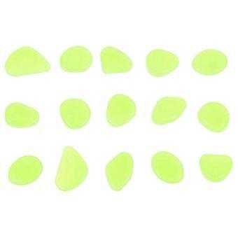 Pierres phosphorescentes en résine verte, compatibles avec les aquariums, lot de 300 galets.