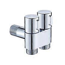 Washing machine tap, double control, triangular valve, three-way fill angle valve, double control angle valve