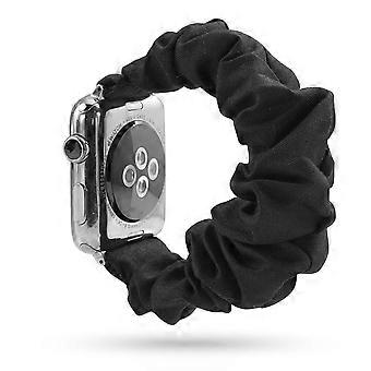 1 pakke scrunchie-remme til Apple Watch-remme 42 mm 44 mm 45 mm, bløde og dejlige trykte strækstofremme til iWatch serie 7 6 5 4 3 2 1 SE