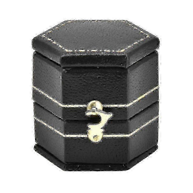 Proposal Ring Box PU Leather Jewelry Storage Case