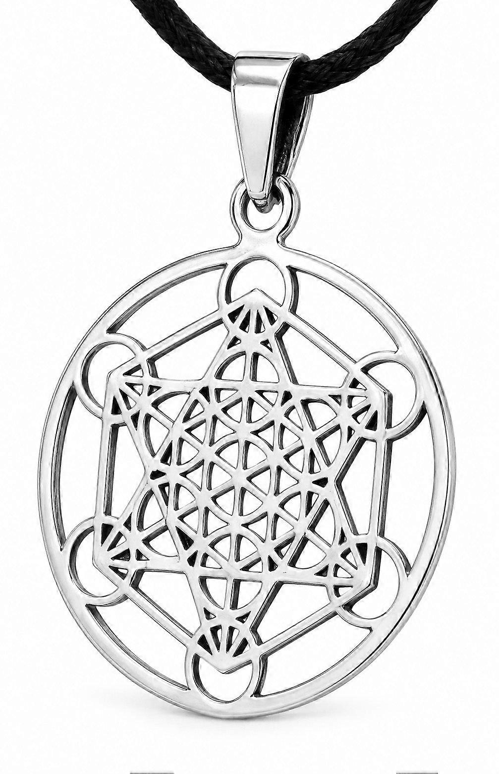 Pendentif 402 Cube de Métatron - Argent