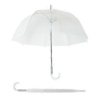 Clear Bubble Umbrella for Adults, Auto Open Windproof Fiberglass Frame, Transparent Dome for Wedding