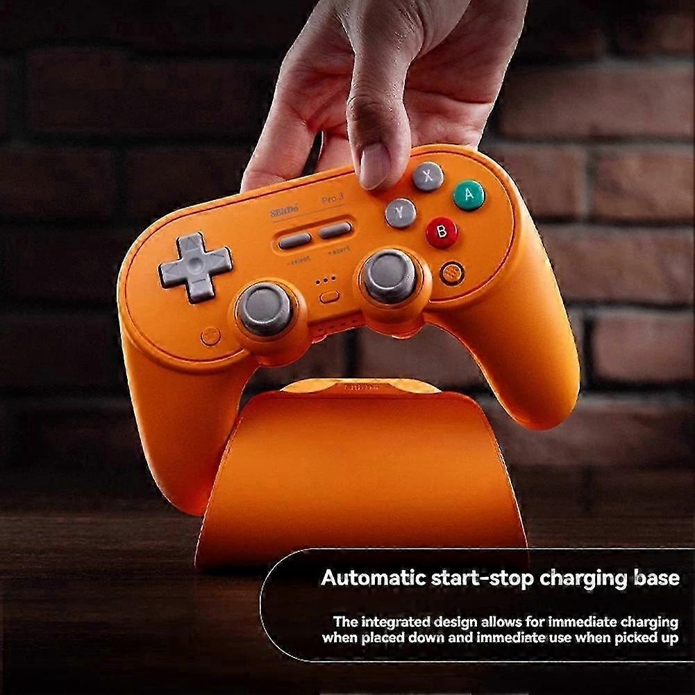 8BitDo Pro 3 Bluetooth Gamepad Wireless Controller compatible with Switch Windows Apple Android TMR Joysticks Swappable Buttons