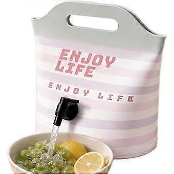 RUIYUE 10L Foldable Camping Water Bag, Portable Drink Dispenser with Spigot for Hiking, Backpacking, Travel & Fishing 