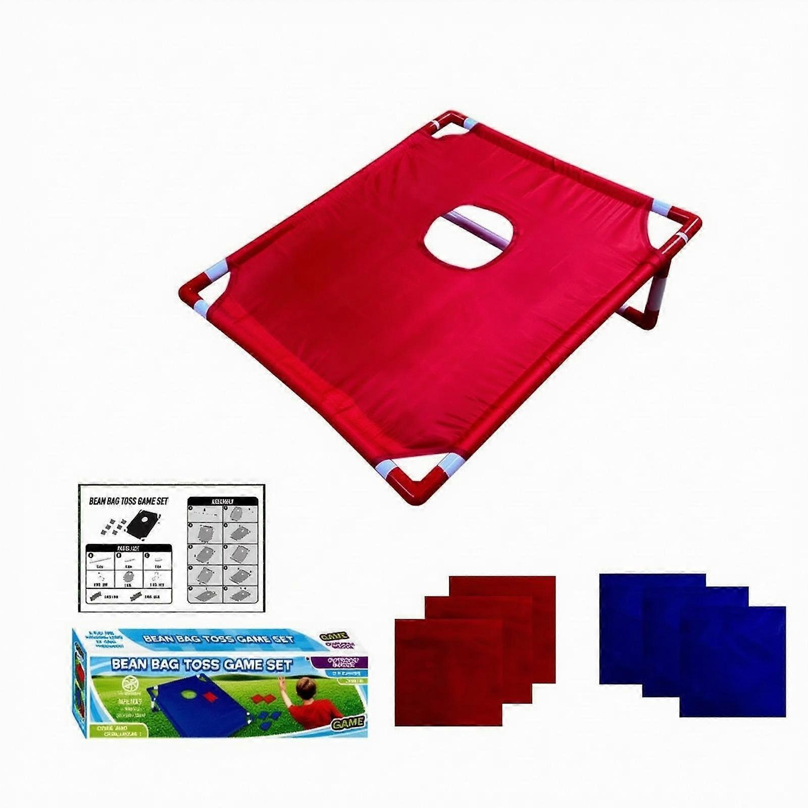 Portable Throw Pouch Toss Game Tubular Frame Construction, for