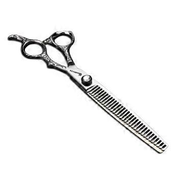7 Inch Professional Hair Thinning Scissors 440C Stainless Steel with Ergonomic Offset Grip for Salon