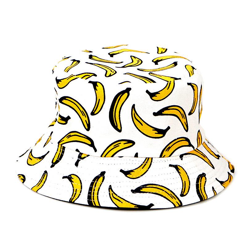 יוניסקס חמוד פרי הדפס דלי כובע קיץ דייג Capwhite1pcs