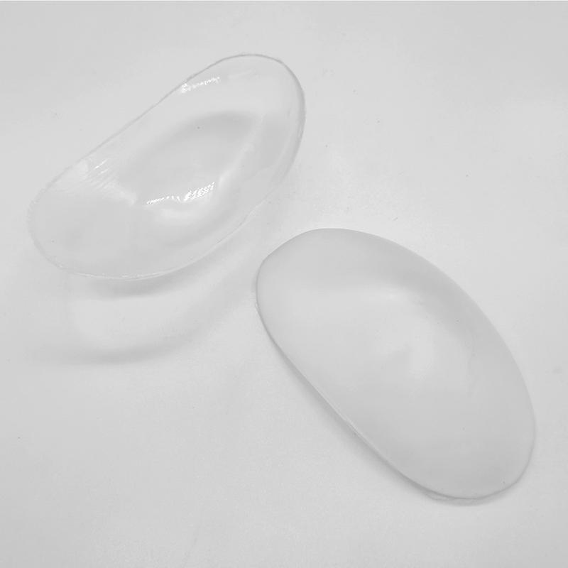 Silikon axelkuddar, halkfria axelkuddar, osynliga andningsbara axelkuddar1pair-transparent