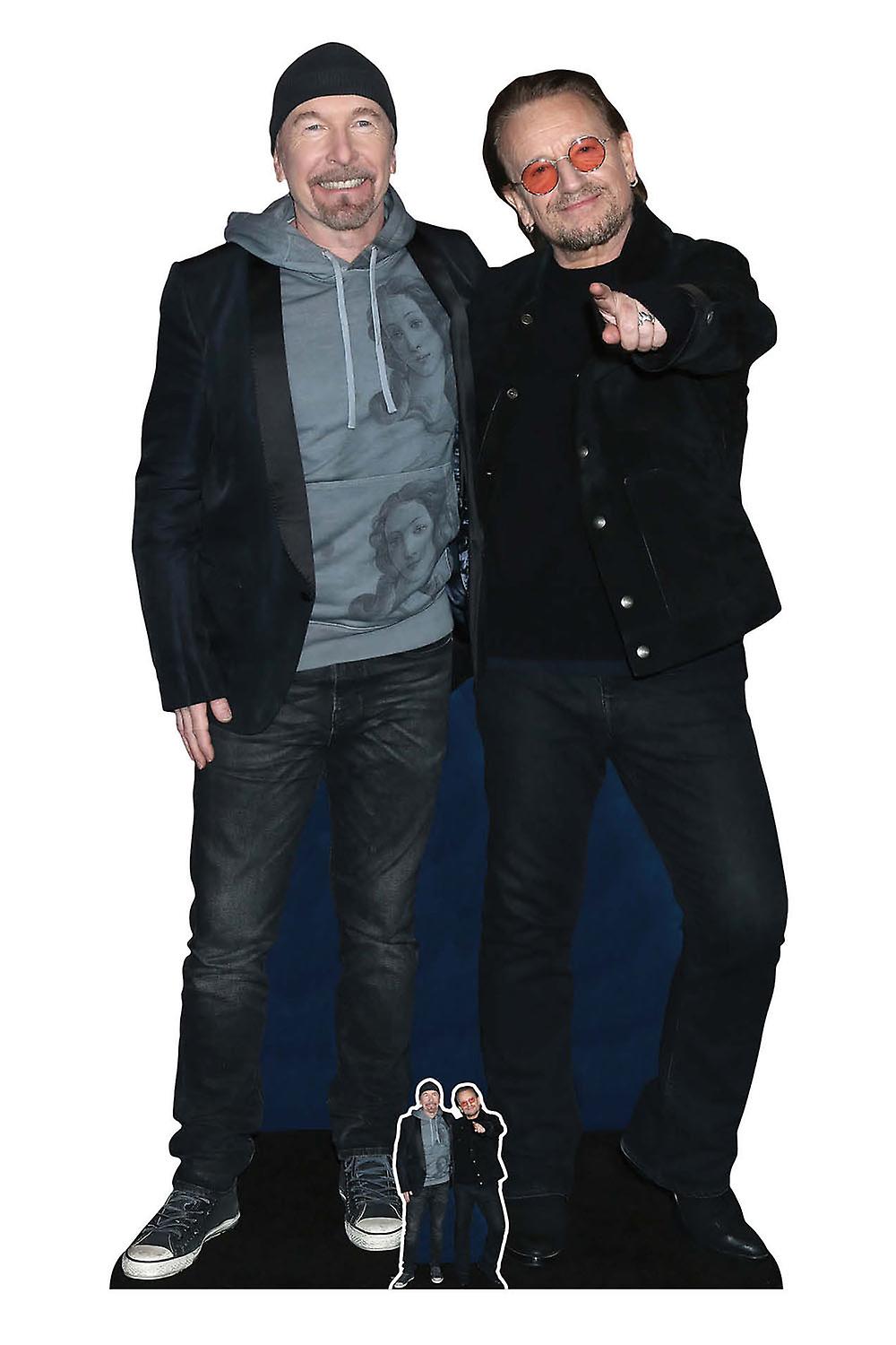 Bono and The Edge from U2 Lifesize Cardboard Cutout / Standee / Stand Up