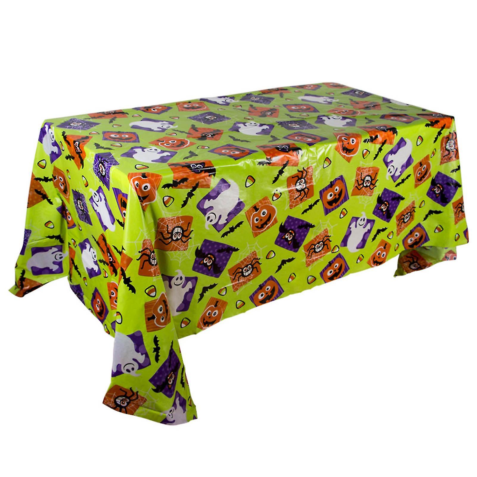 Halloween Table Linens Rectangle Fabric Reusable Washable Rectangular Table Covers For Dining Table Decoration