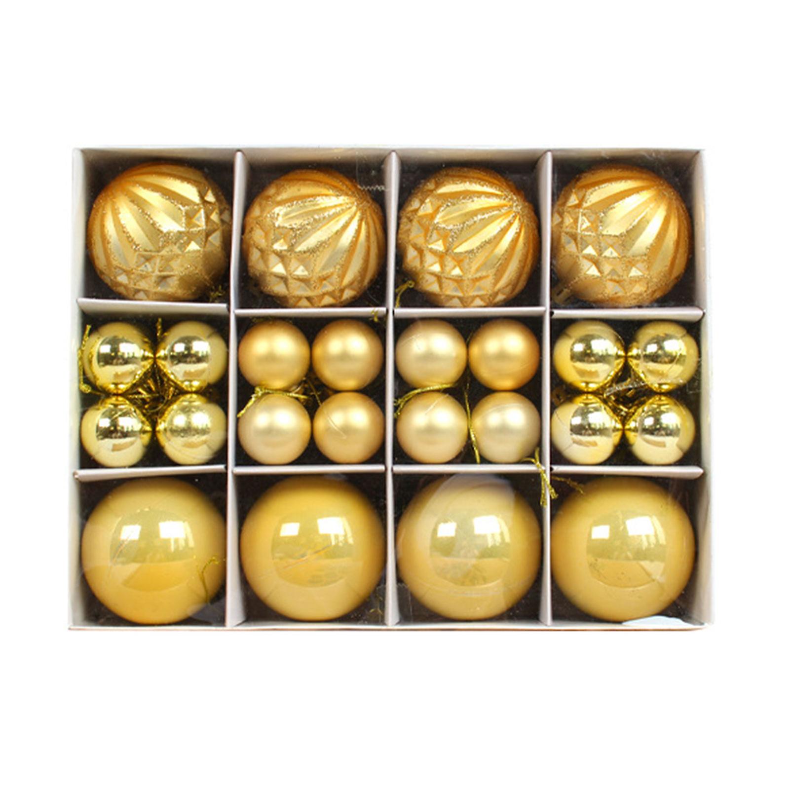 40pcs Weihnachtskugeln Geschenkbox-Set Bunte festliche Weihnachtskugeln