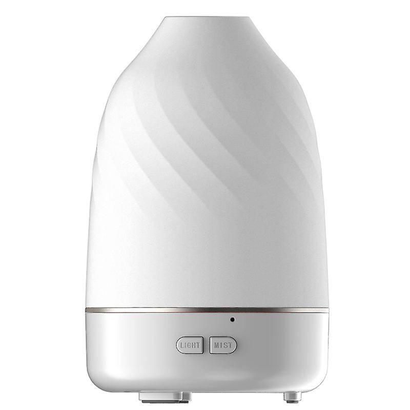 Aroma Diffuser Mini USB Ultrasonic Automatic Waterless Humidifier, 7 Colorful LEDs(White)