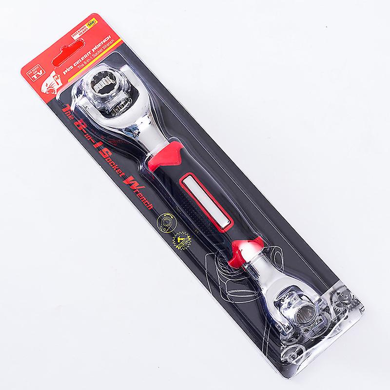 Socket Wrench,Socket Wrench Multi-function Wrench with 360 Degree Rotating Head Multi-functional Universal Wrench Multi-head Rotating Universal Wrench