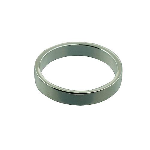 Silver 4mm plain flat Wedding Ring Size Z