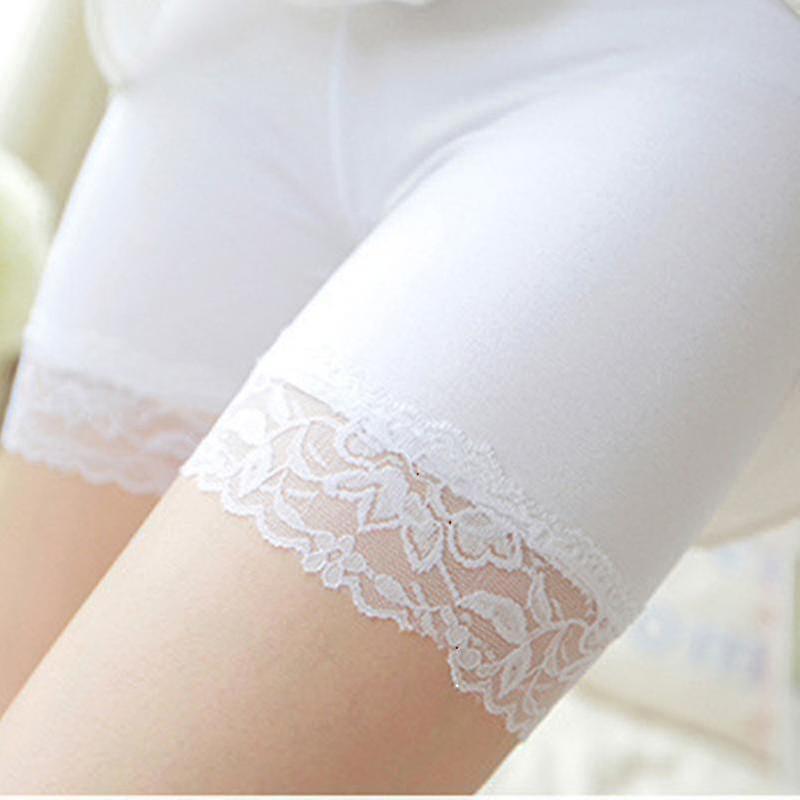 Summer Women Safety Shorts Seamless Soft Lady Leggings Lace Under Skirt Short Pants