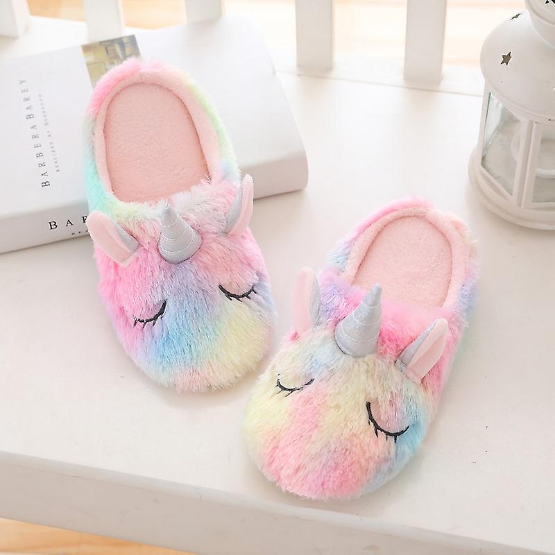 Unicorn Cartoon Pattern Print Premium Home Slippers main image 0